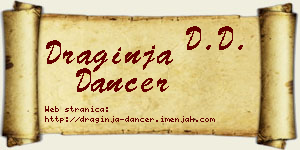 Draginja Dancer vizit kartica